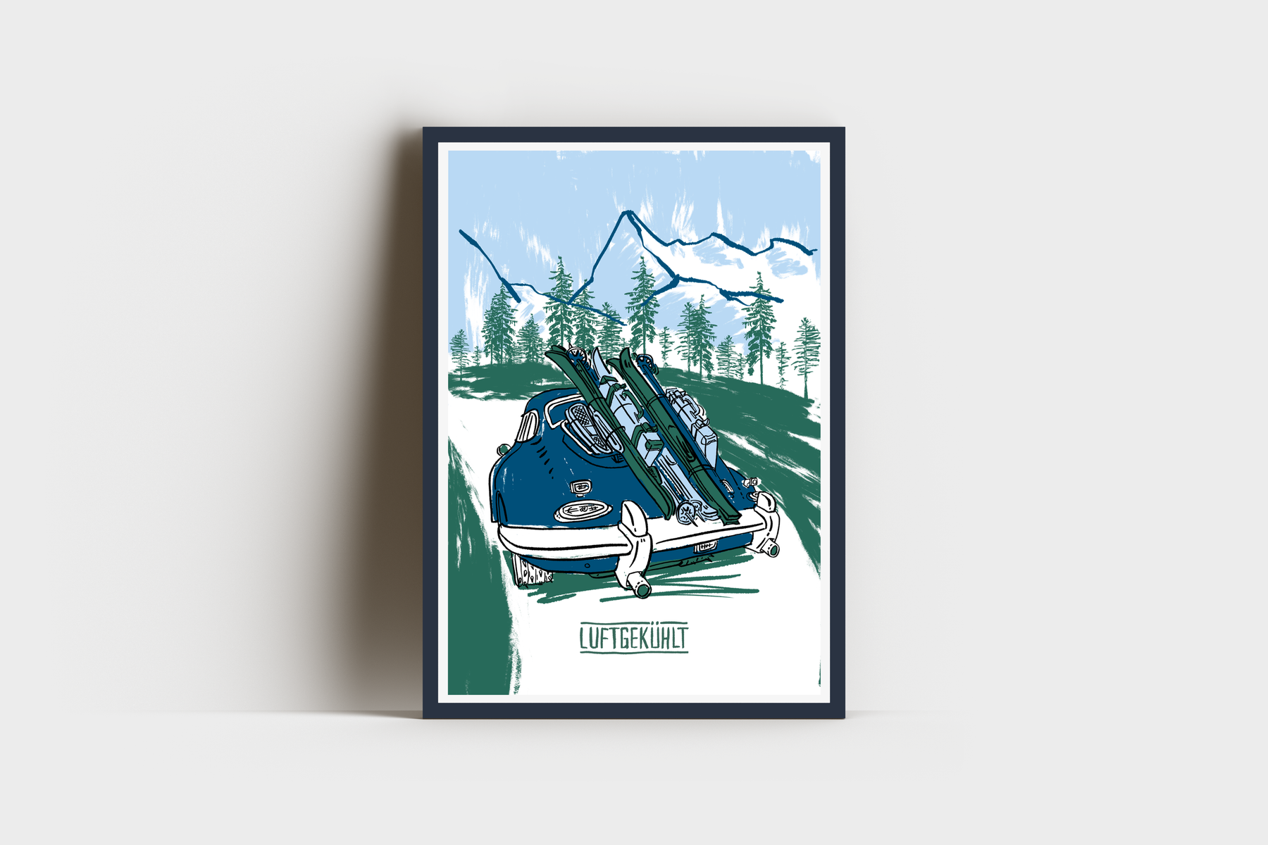 356 Ski Poster – Luftgekühlt