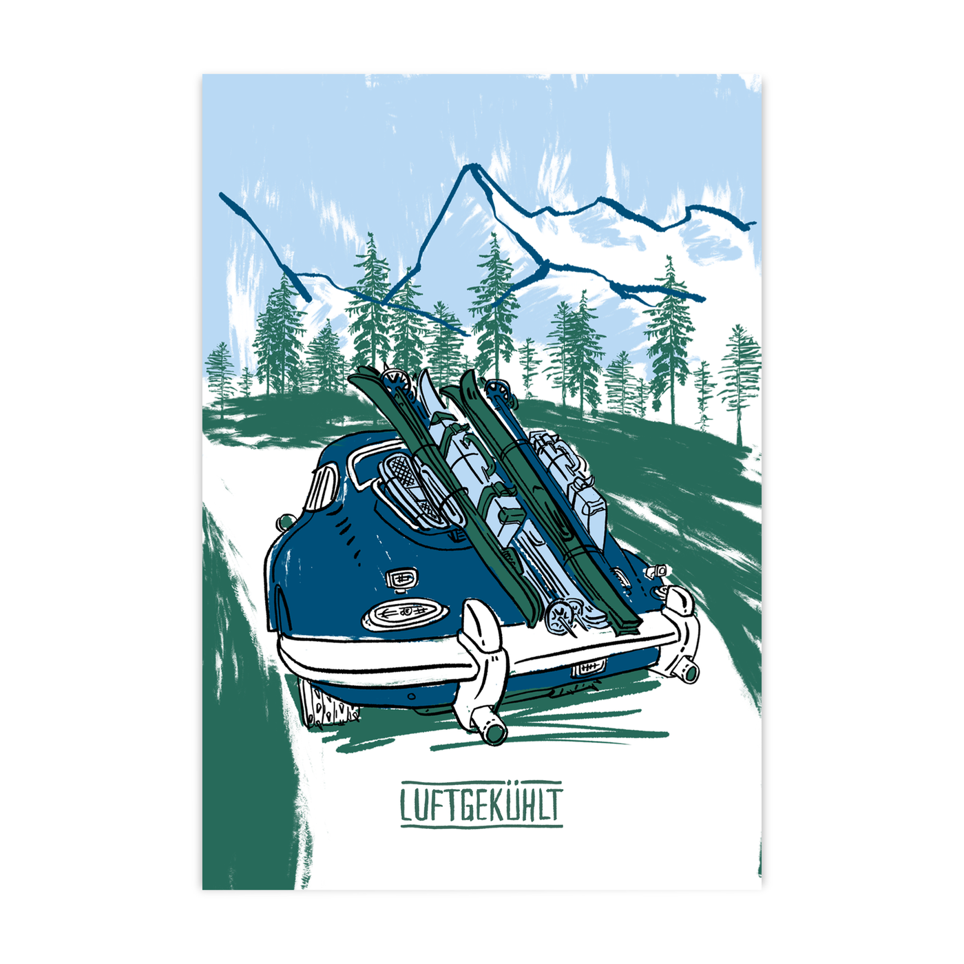 356 Ski Poster – Luftgekühlt