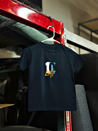 Luft 10 Icon Kids Tee in Deep Navy