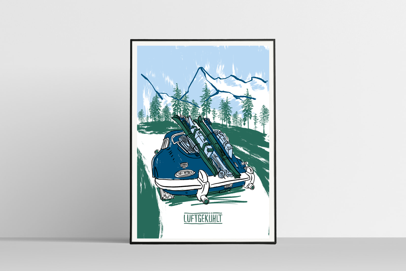 356 Ski Poster