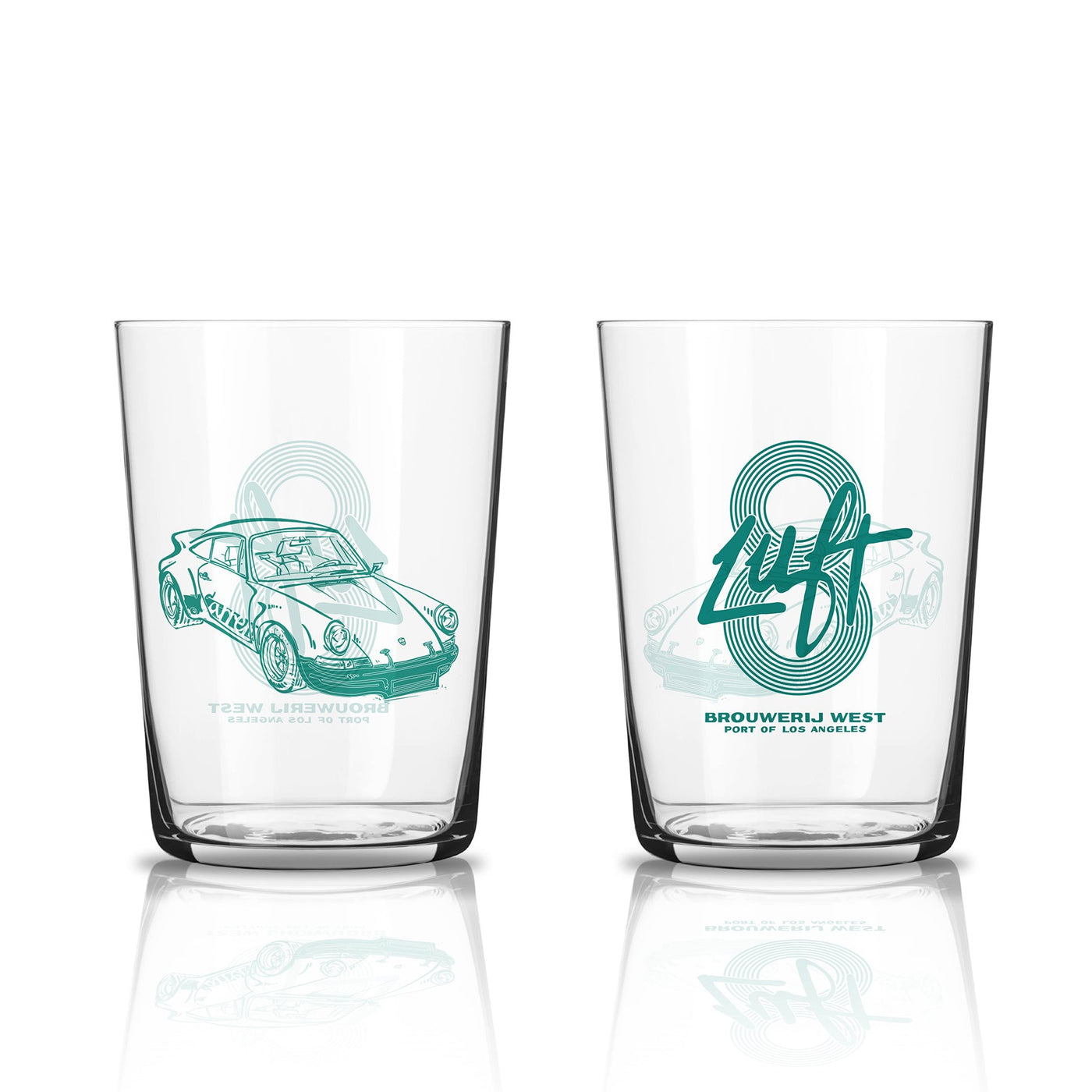 2 for $45 Luft x Brouwerij West Glasses