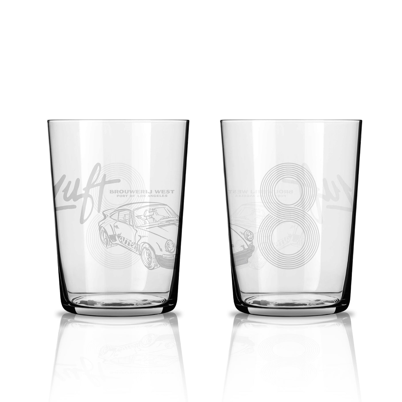 2 for $45 Luft x Brouwerij West Glasses
